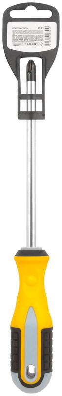 Отвертка "Старт" CrV сталь прорезиненная ручка 8х150мм РН3 FIT 55179
