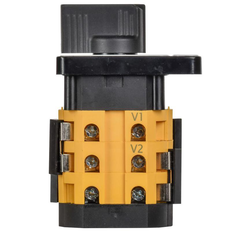 Переключатель кулачковый 10А (сх. 66) стандартная черн. рукоятка MASTER IEK MI-CS10-010-066-K02