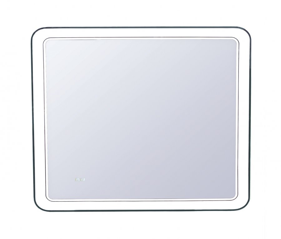 Зеркало "Атлантика 90*70" с подсветкой и часами