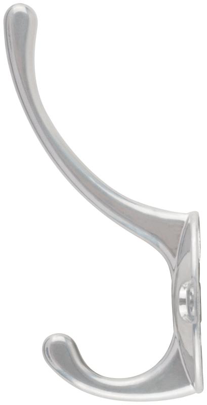Крючок-вешалка двойн. хром 66871