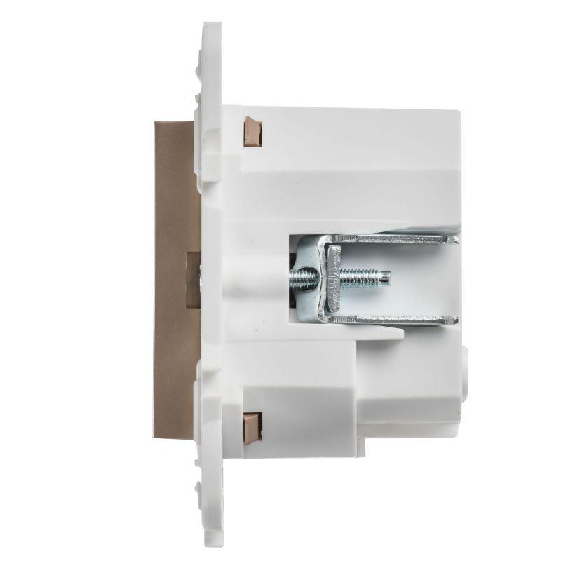 Розетка SKANDY 18Вт 16А с заземл. защ. шторки с USB C SK-R17Sa песочн. IEK SK-R14-16-U14-018-K98