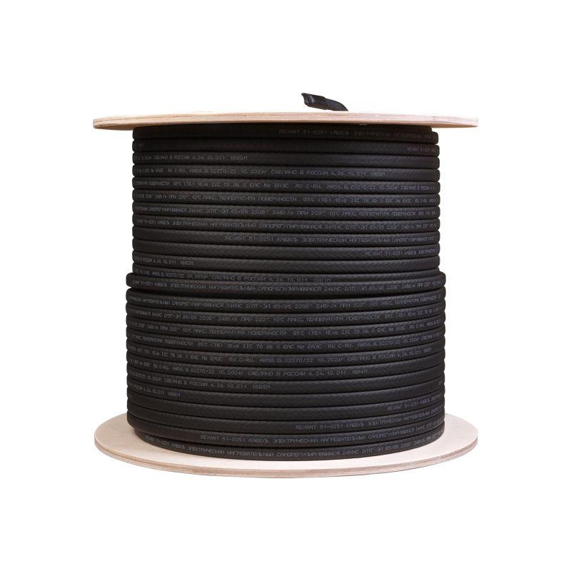 Кабель греющий саморег. 16КНС 2ЛТГ-ЭЛ-65/85 экранированный взрывозащ. Ex UV 16Вт/м 200м Rexant 51-0250