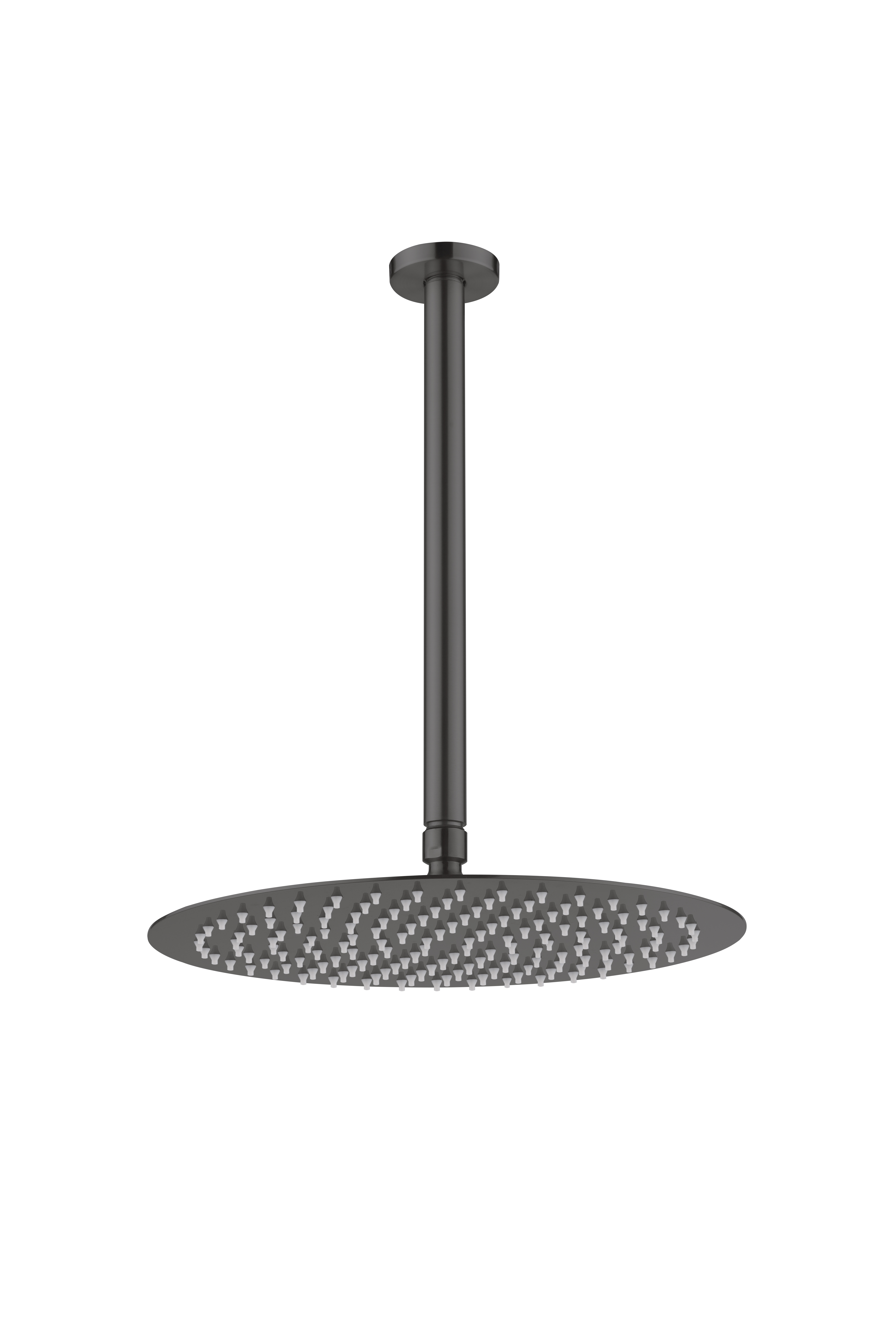 Держатель верхнего душа потолочный UNO Shine Gun Metal