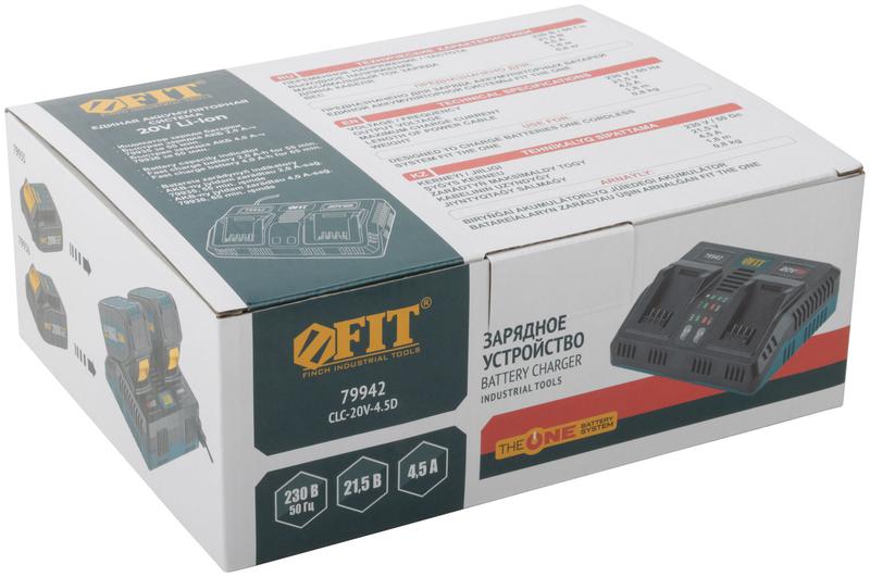 Устройство зарядное 230В/50Гц 21.5В 4.5А FIT 79942
