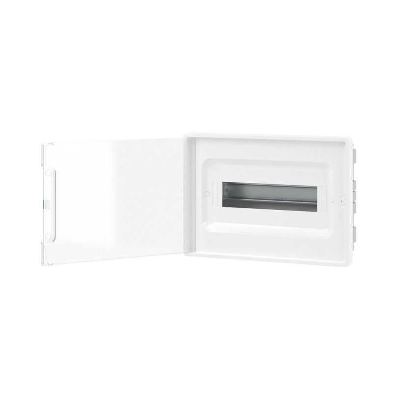 Щиток встраиваемый FRAME 12мод. для полых стен с прозр. дверцей с 2 шинами PEN на 6 и 8 отверст. бел. DKC F12B3WT