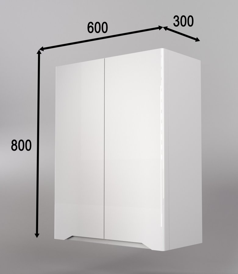 ПШ "Марелла мини 600" Люкс антискрейтч белый глянец, PLUS