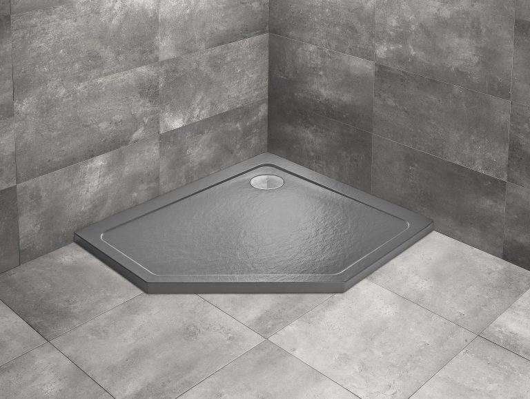 Душевой поддон Doros PT E 100x80 Right Stone Anthracite