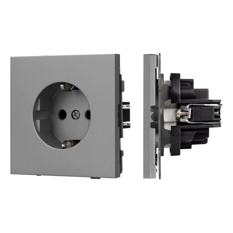 Механизм электрической розетки SCT-TENDO-MEU1-PL-GR 230В 16А Arlight 054080