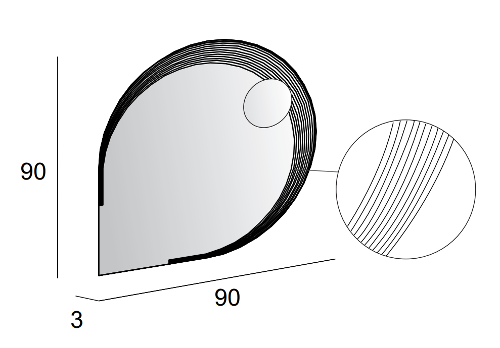 Зеркало Cezares 45012