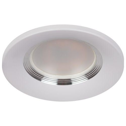 Светильник алюминиевый KL107 WH/SL MR16 GU5.3 встраив. бел. серебро Эра Б0061096