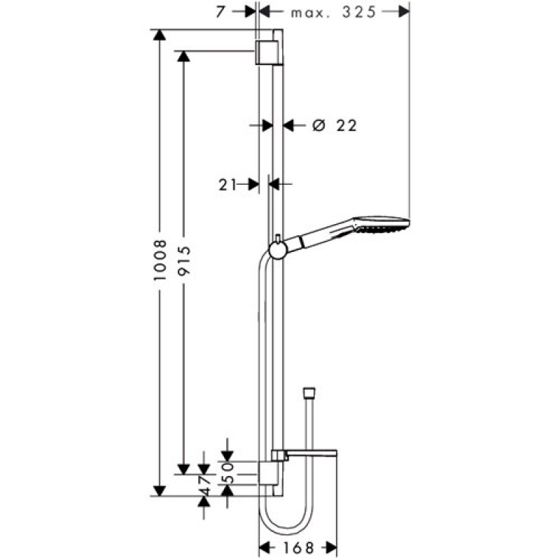 Душевой гарнитур Hansgrohe Raindance Select E 120 26621400