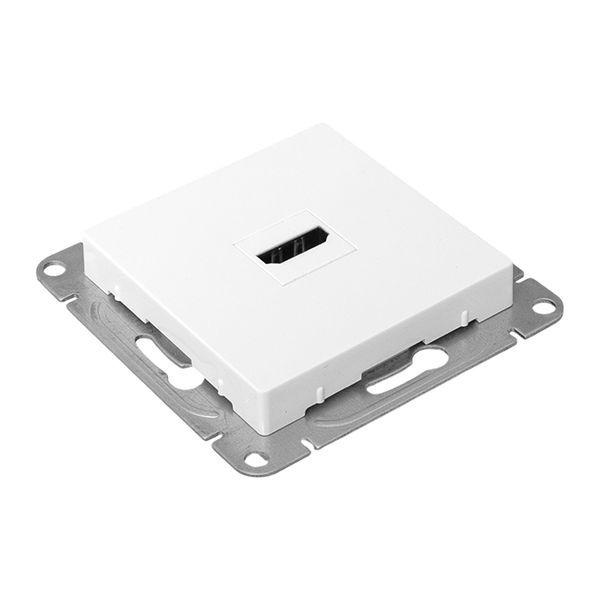 Розетка СП Эпика HDMI механизм бел. EKF UP1-SOW-HDMI
