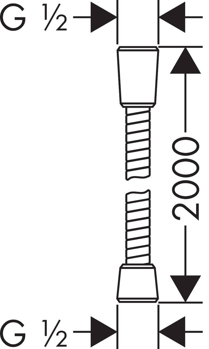 Душевой шланг Hansgrohe Sensoflex 28134000 2000 мм