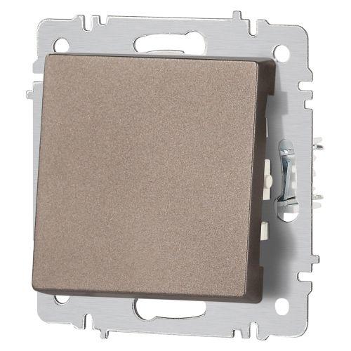 Кнопка Accent 6-109-08 10А-250В IP20 СУ бронза Intro Б0063619