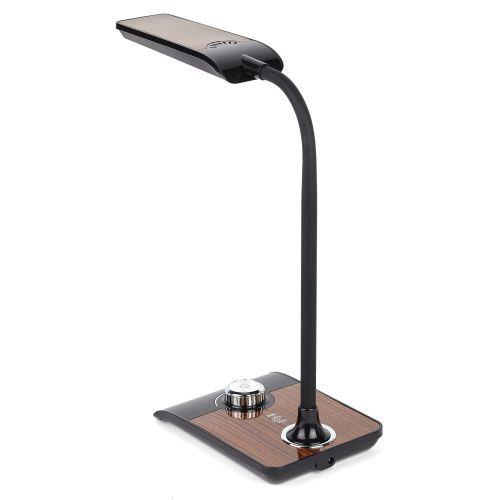 Светильник NLED-473-10W-BK настол. черн. с деревом ЭРА Б0033305