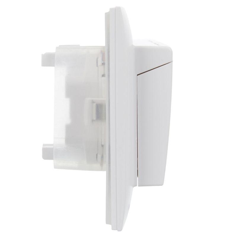 Розетка 2-м SKANDY 16А IP44 с крышкой в сборе SK-R12W арктич. бел. IEK SK-R26-16-44-K01-F