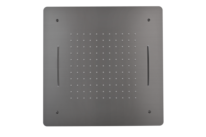 Потолочный душ 2-х функциональный из нерж. стали Gun Metall