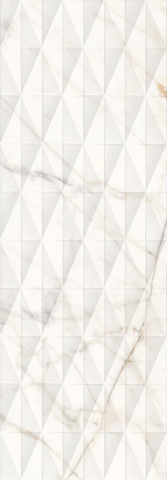 Плитка Allmarble Wall Golden White Struttura Pave Satin 3D 40х120