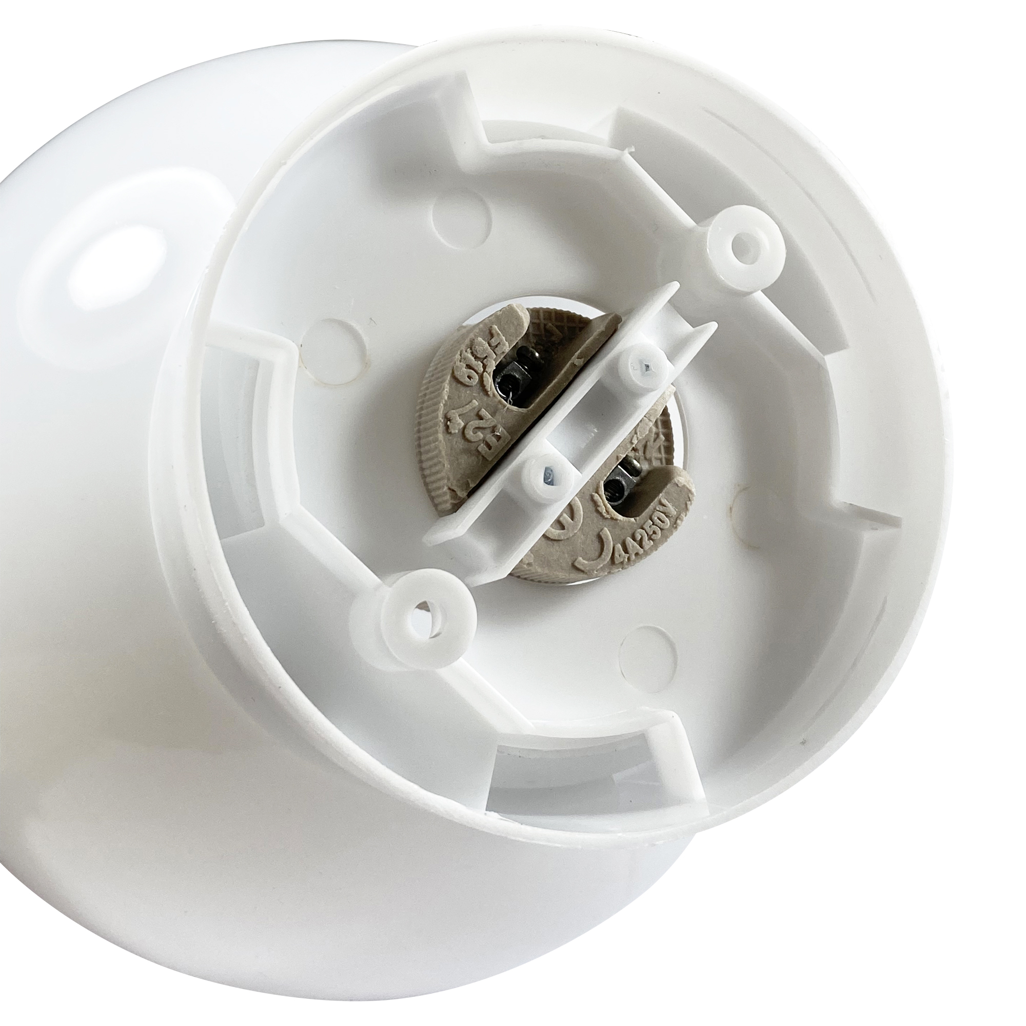 Светильник Шар 160 НББ 64-40-210 опал ПММА IP44  корпус прямой белый ГУ