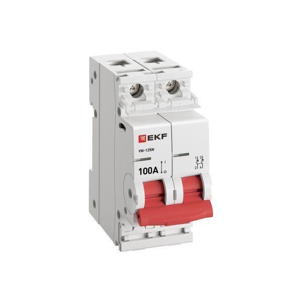 Выключатель нагрузки 2п 100А ВН-125N PROxima EKF S1252100