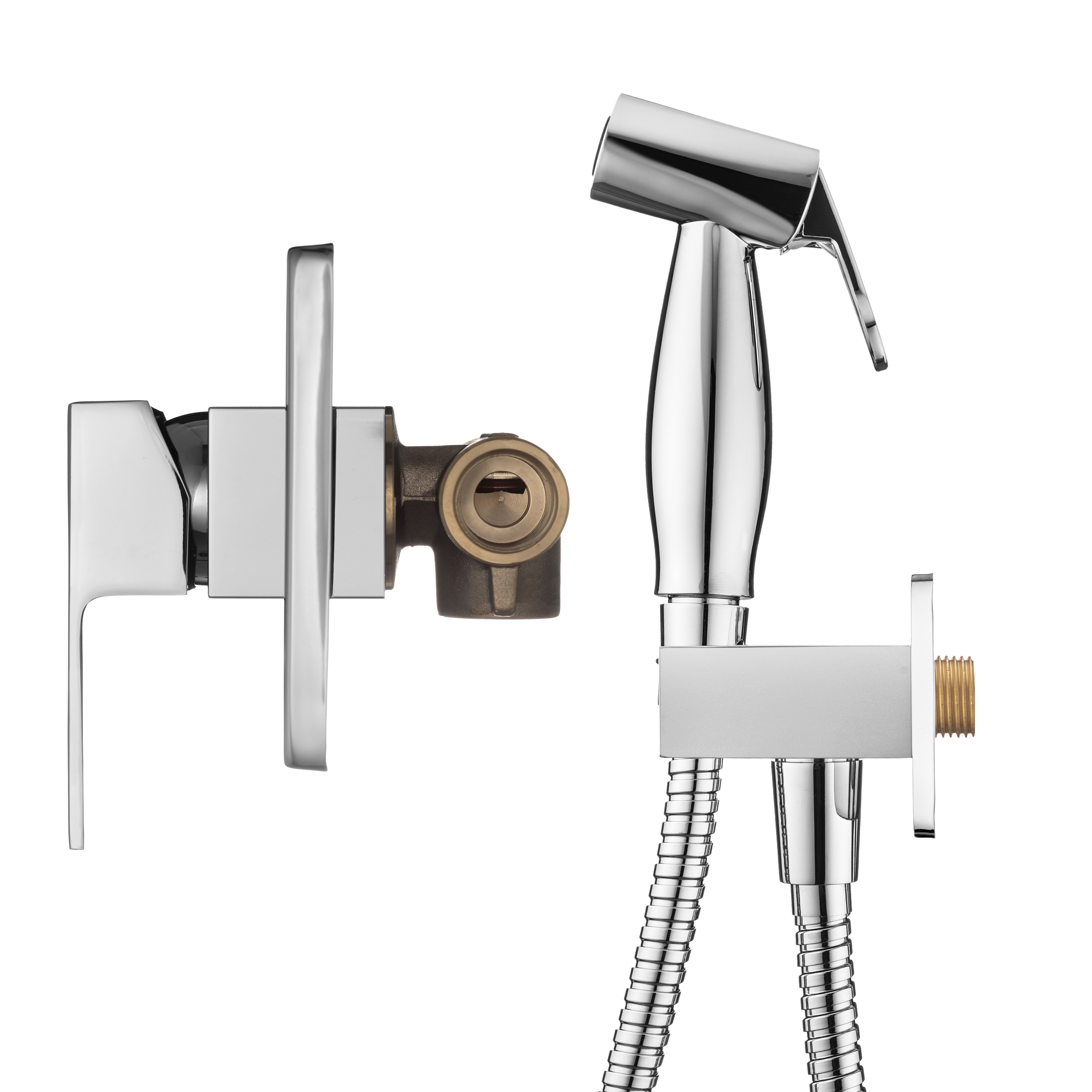 Гигиенический набор со встраиваемым смесителем Swedbe Platta 5526