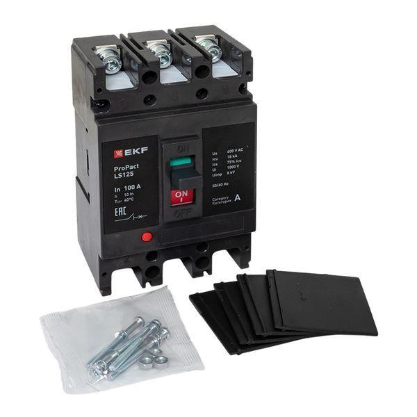 Выключатель автоматический LS125 18кА 3P 100А ProPact EKF mccb-125-18-3-100-ls