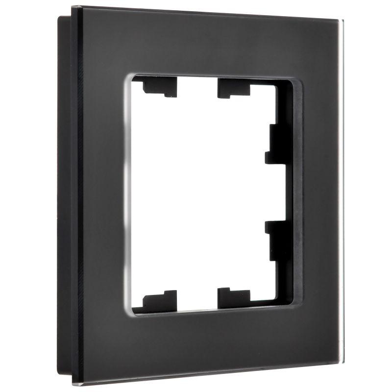 Рамка 1-м BRITE РУ-1-2-Бр стекло черн. матов. IEK BR-M12-G-31-K02