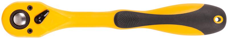 Вороток (трещотка) механизм легированная сталь 40Cr полностью прорезиненная ручка 1/2дюйм 72 зубца FIT 62360