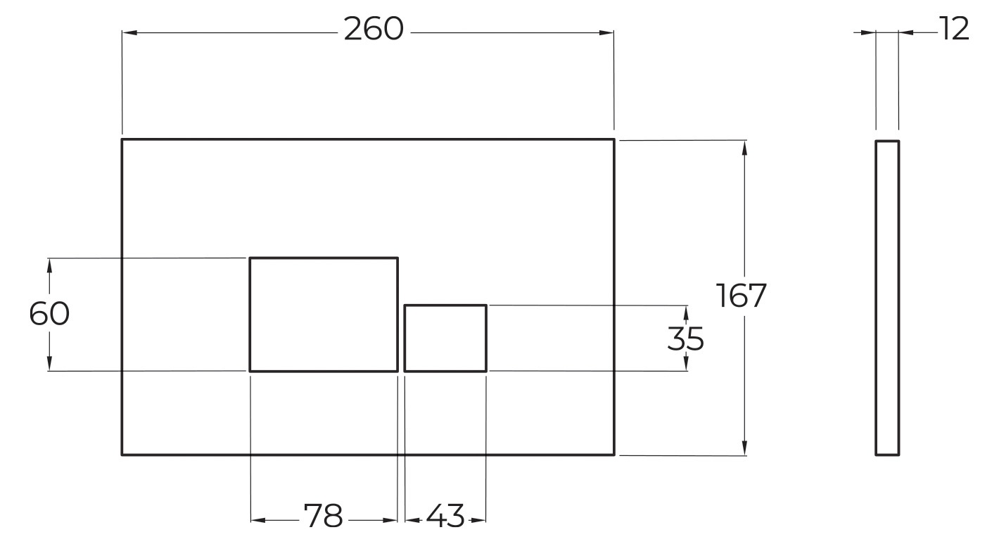 Кнопка смыва BelBagno BB072BL, белая глянцевая