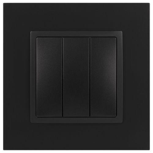 Выключатель 3-кл. СП Elegance 14-1107-05 10А IP20 250В 10AX механизм антрацит Эра Б0034254