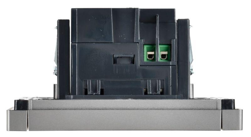 Розетка USB A+A 3.1А FORTE&PIANO FP549 сталь IEK FP-U21-D31-K46