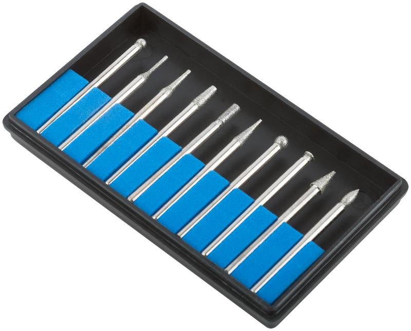 Шарошка усиленная сталь с алмазным напылением штифт диам. 3мм (уп.10шт) MOS 36479М