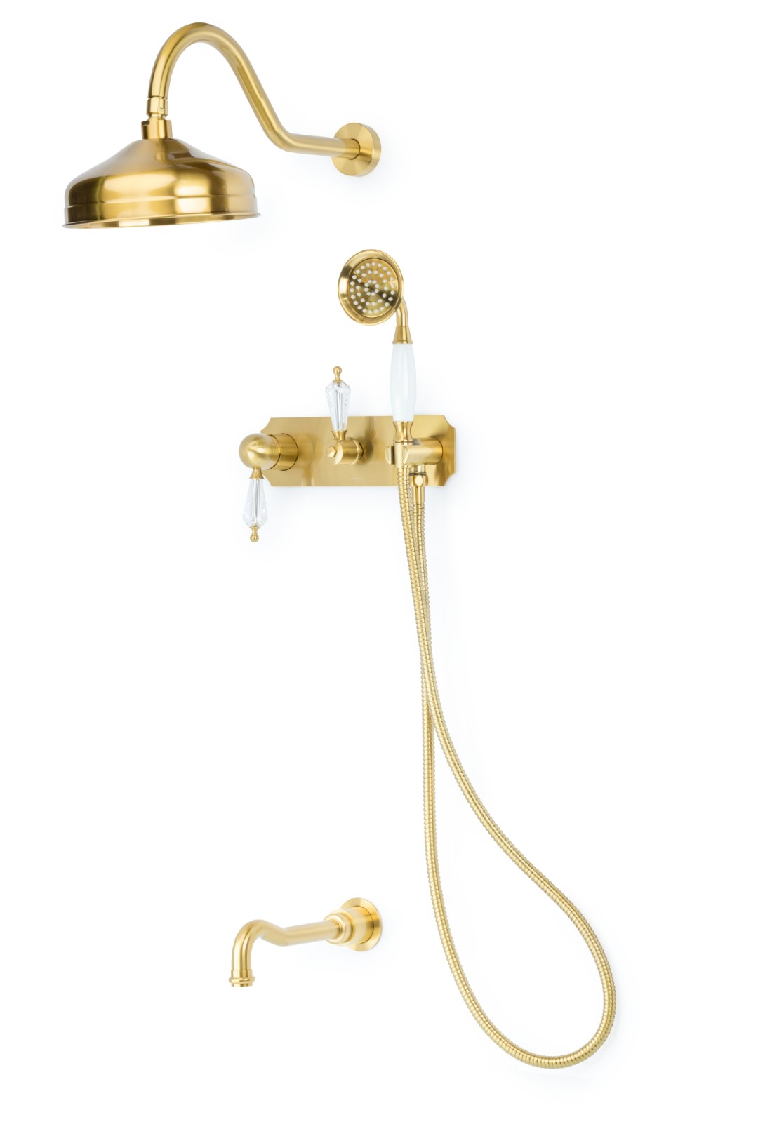 Смеситель для ванны, встроенный Medici, с прозрачным SW