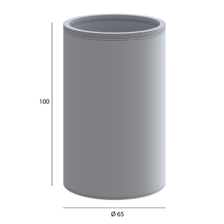 Настенный стакан UNO COPPER BRUSHED