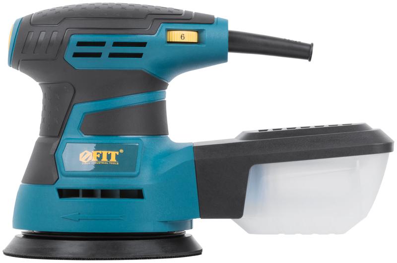 Машина шлифовальная эксцентриковая 350Вт 3000-13000об/мин; 125мм; липучка FIT 80582