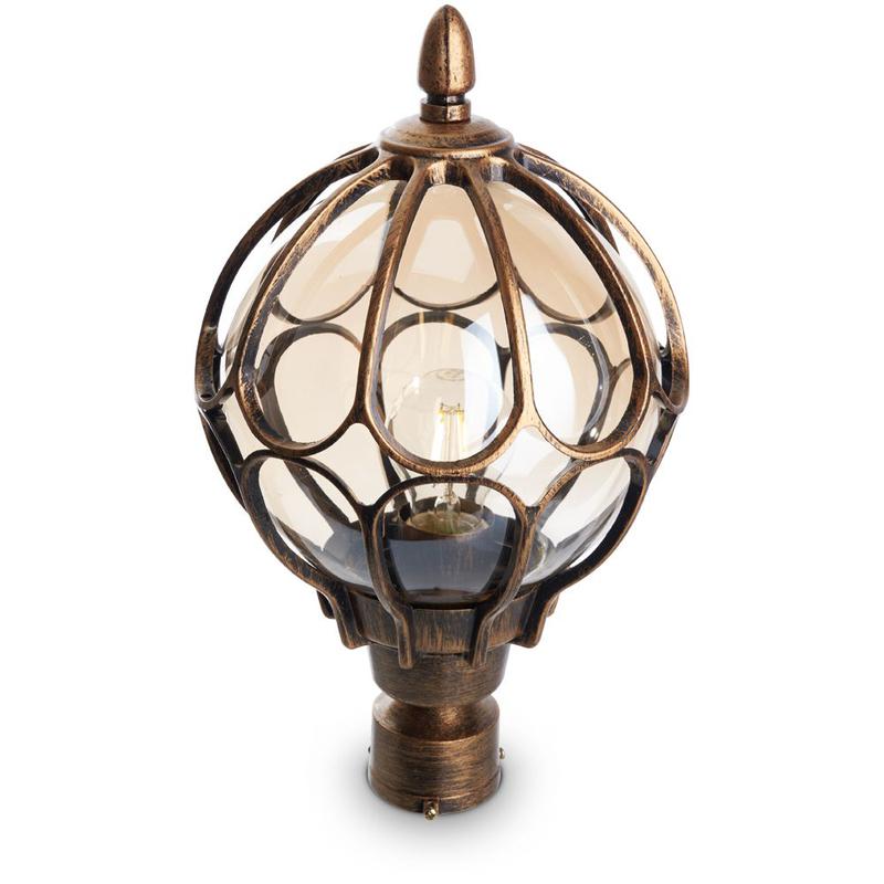 Светильник садово-парковый 60Вт 230В E27 черн. зол. IP44 PL3803 FERON 11360