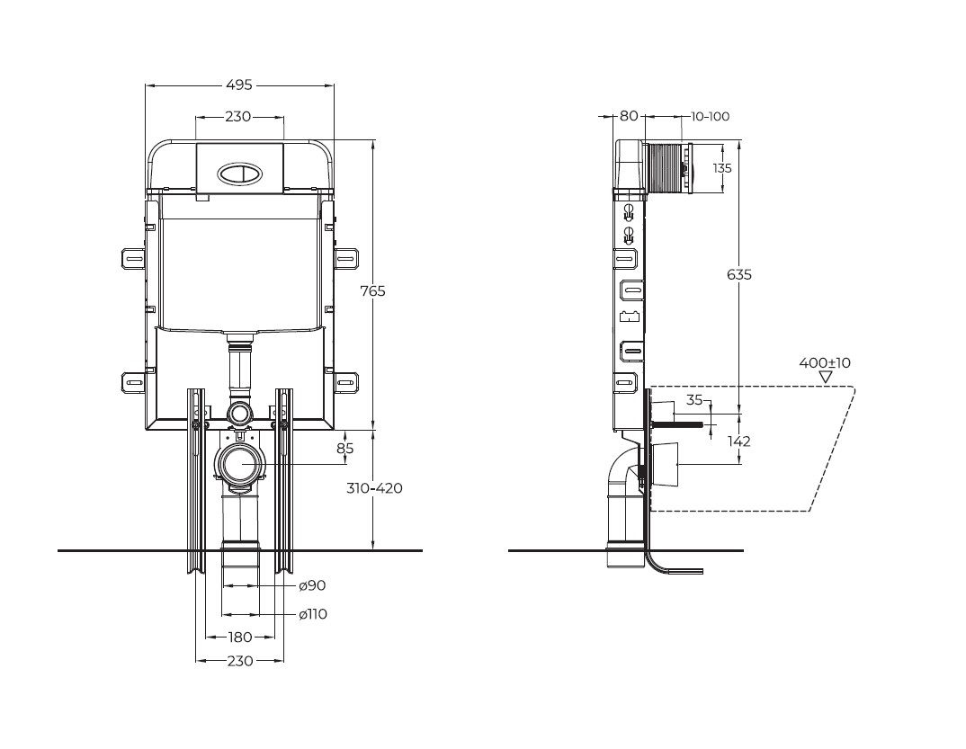 Инсталляция для унитазов BelBagno BB020