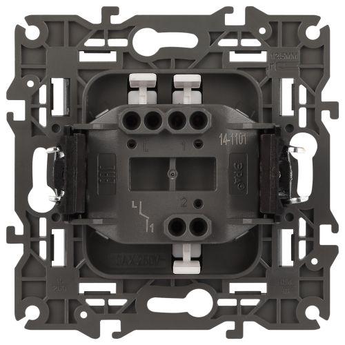 Выключатель Elegance 14-1101-16 250В 10АХ титан Эра Б0065782