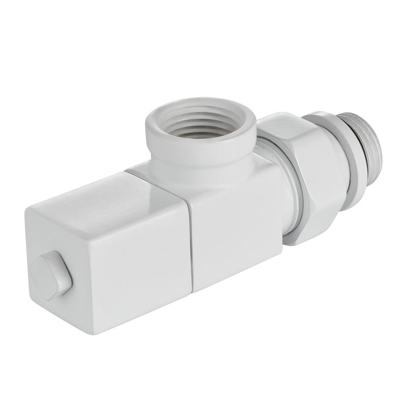 Набор дизайн-вентилей CUBE осевой 1/2дюйм бел. Royal Thermo НС-1422572