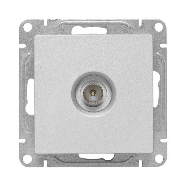 Розетка телевизионная TV 1-м СП Эпика механизм алюм. EKF UP1-SOA-TV-1