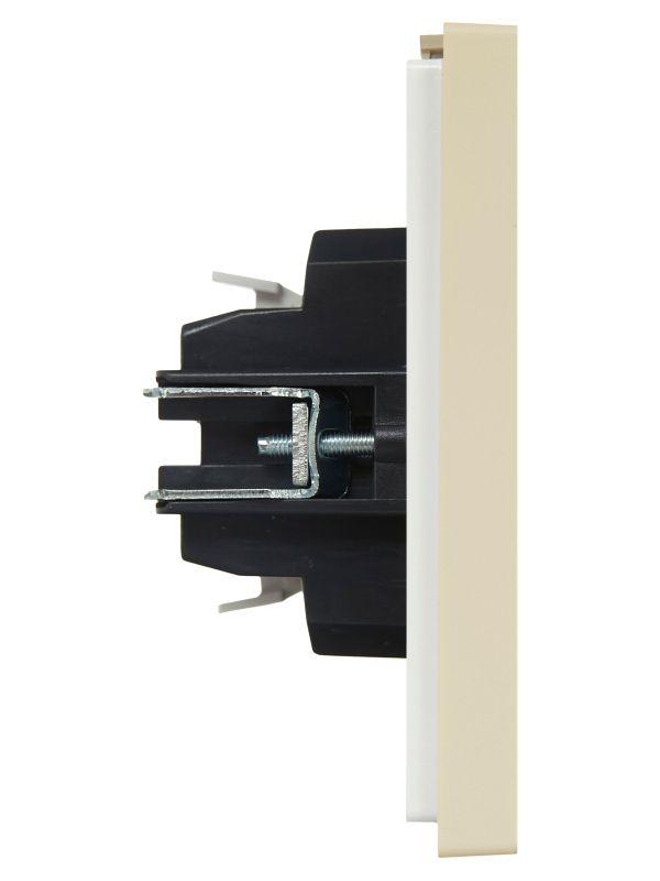 Выключатель 2-кл. СП FORTE&PIANO 10А FP405 ваниль IEK FP-V20-0-10-1-K10