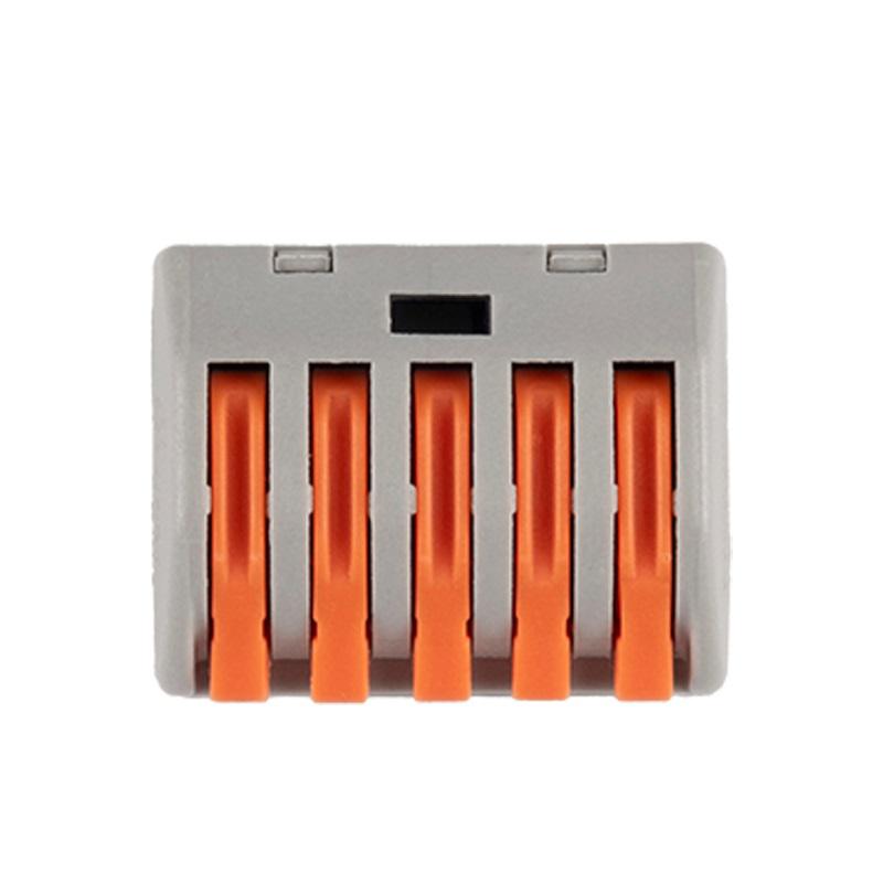 Клемма монтажная рычажного соединения PTC-5P 222-415 450В 32А 0.08-2.5(4.0)кв.мм Jazzway 5050853