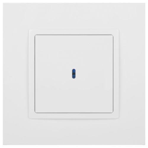 Выключатель 1-кл. СП Elegance 14-1102-01 10А IP20 250В 10AX с подсветкой механизм бел. Эра Б0034215