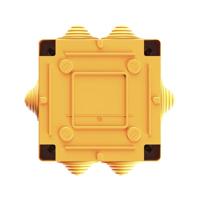 Коробка ответвительная FS 100х100х50мм IP56 6п 450В 6А 4кв.мм с кабельными вводами и клеммниками пластик. DKC FSB11604