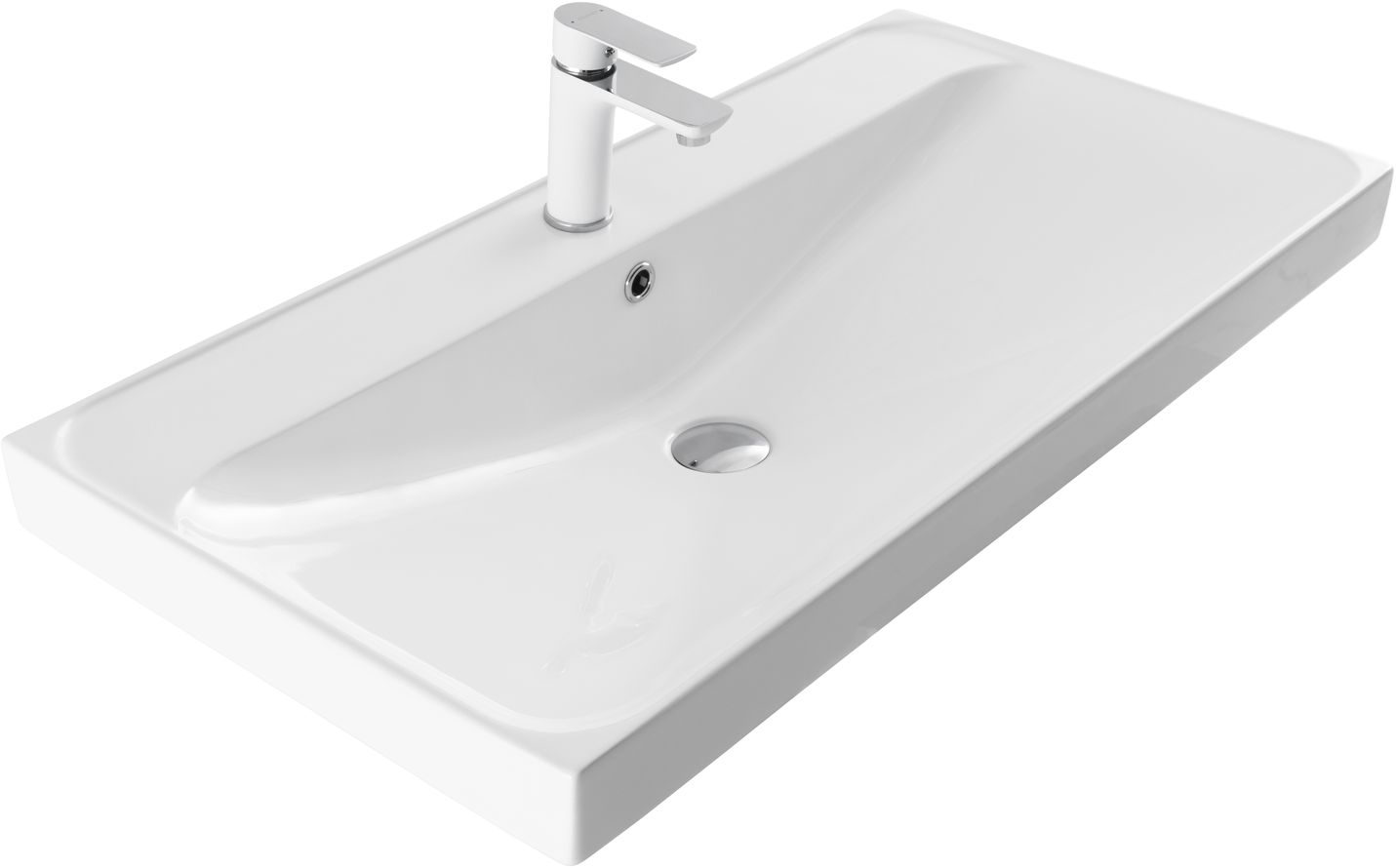 Раковина накладная керамическая Flash 915*468*195 (333269)