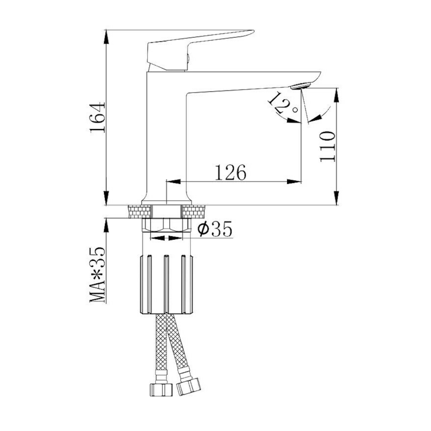 Смеситель для раковины Splenka S41.10.03, золотой сатин