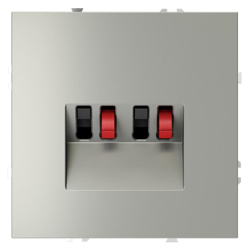 Розетка акустическая 4-м СП S70 механизм сталь Voltum VLS060305