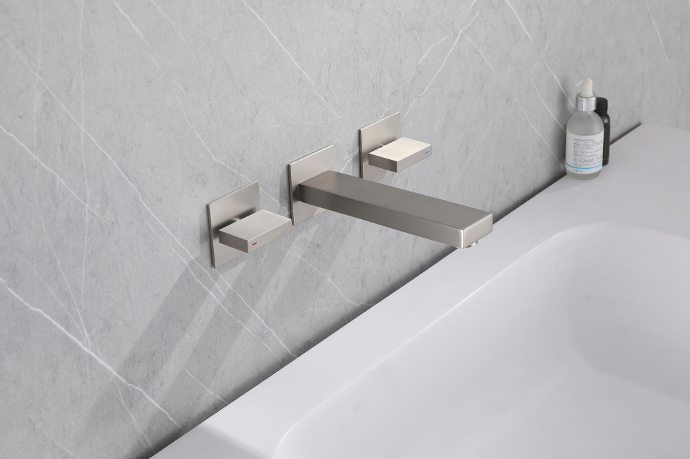 Смеситель ABBER Daheim AF82122SP для раковины скрытого монтажа, сатин