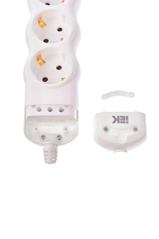 Колодка удлинителя 5-мест. с заземл. РПр05 IEK WYP10-D-KP-16-05-ZS-K01