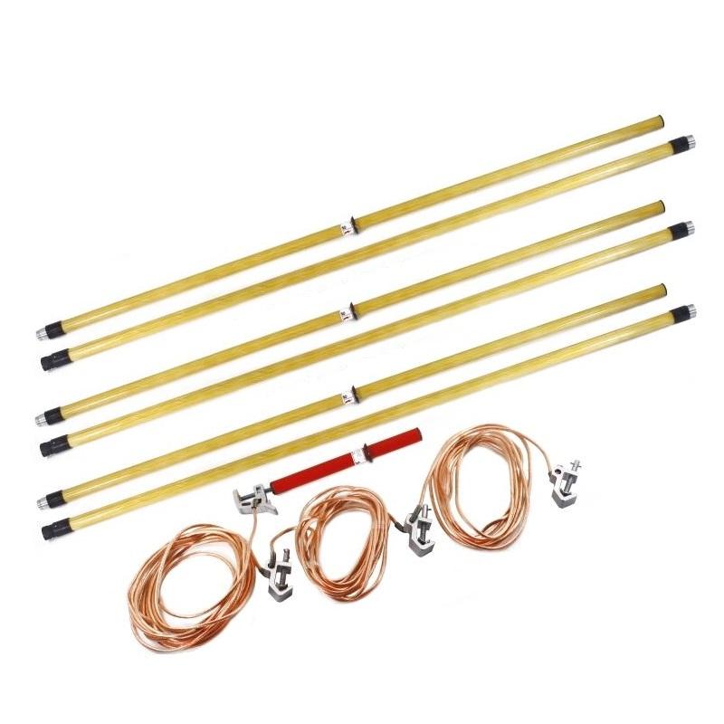 Заземление переносное для распределительных устройств ЗПП-220Э сечение 35мм с протоколом испытаний ЭЛЕКТРО ТРЕЙД ET-Z180-35-P